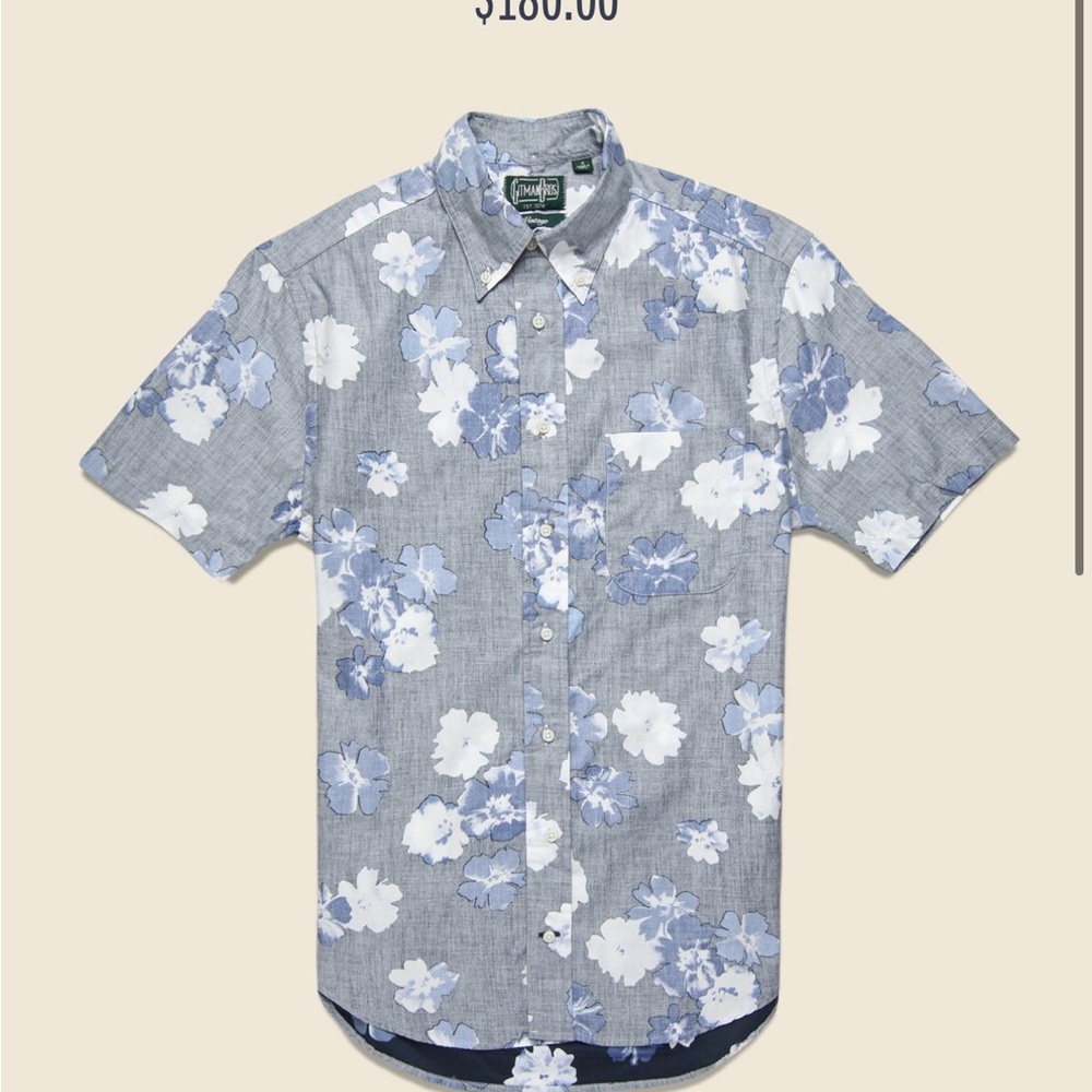 Gitman Vintage Floral Hawaiian Shirt
